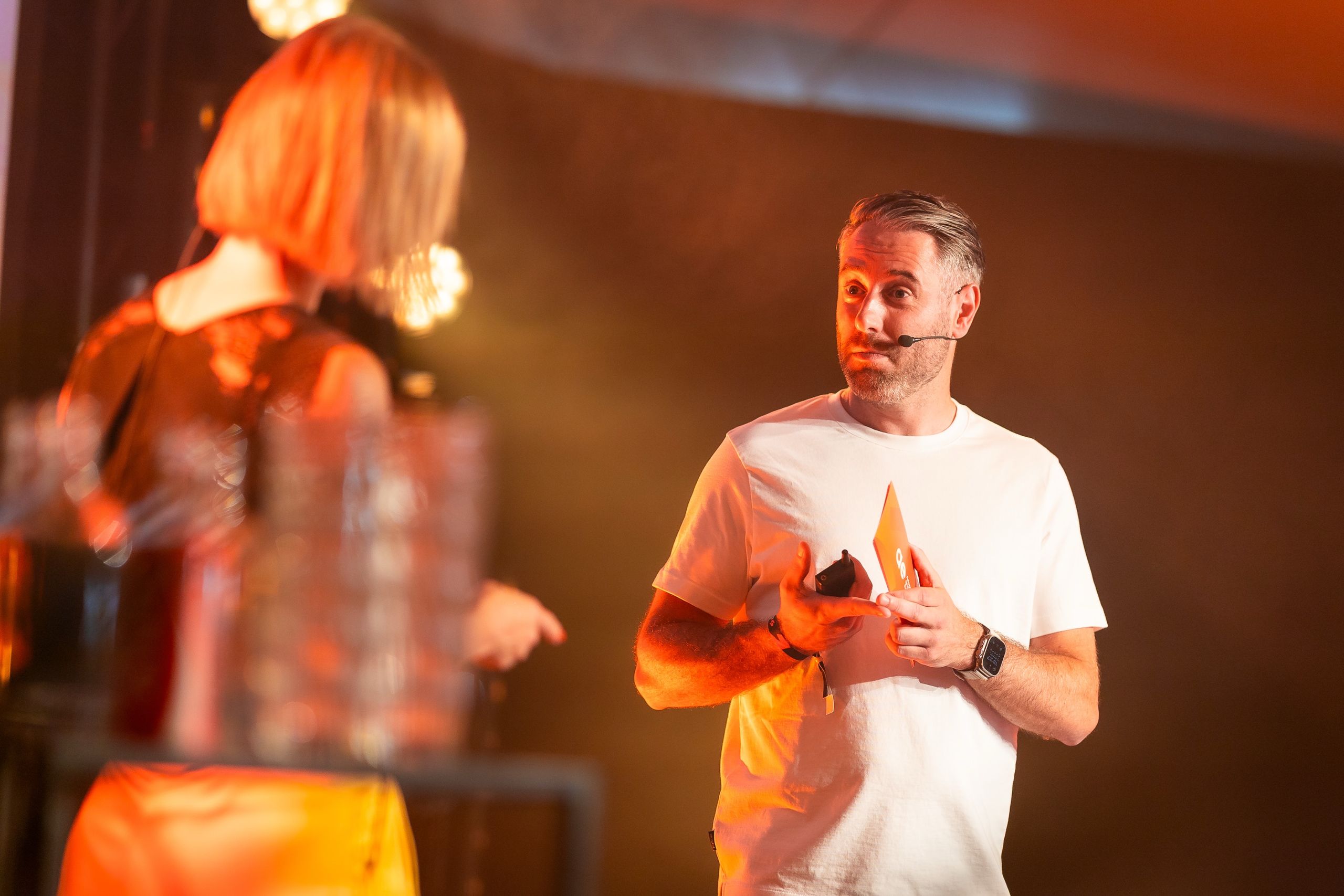 Davy Kenis speaking at Re-Connect 25 conference